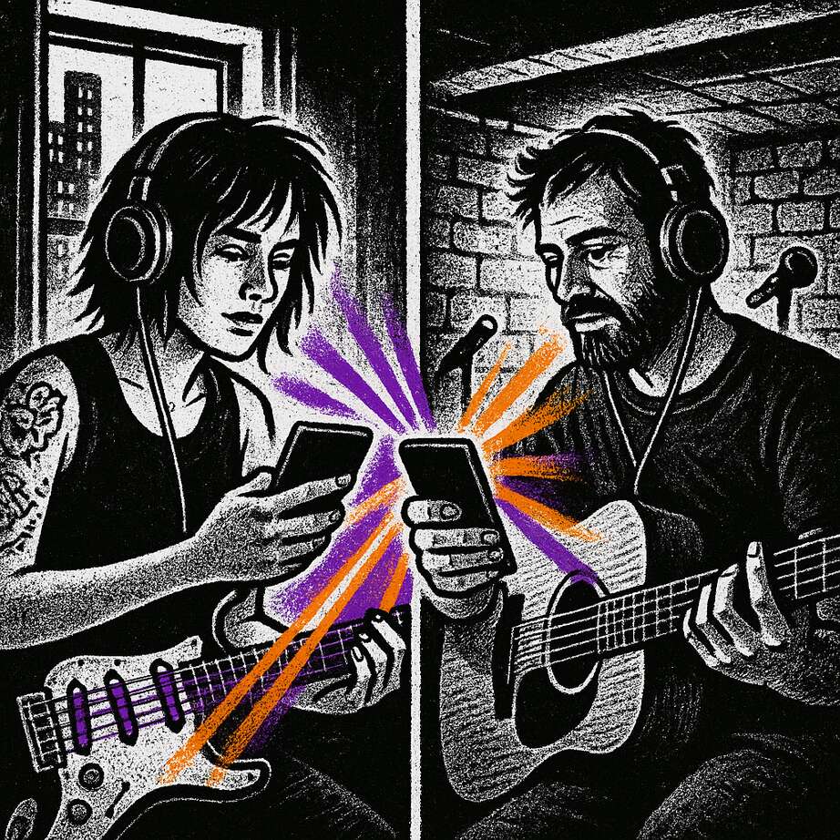 How do I collaborate on songs with someone far away?