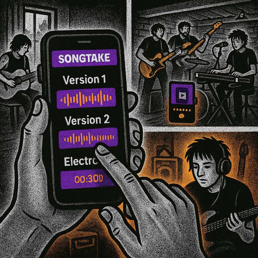 How to record and compare different versions of your song