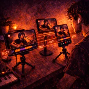 Automatic Video Sync in Music Production - SONGTAKE music recording use case