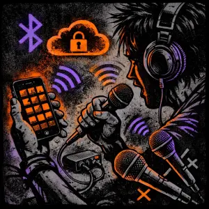 Record with Bluetooth Microphones and iPhone Mic Simultaneously - SONGTAKE music recording use case