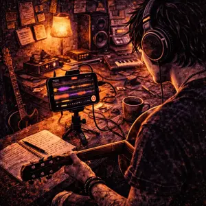 Home Studio Recording with Your Phone - SONGTAKE music recording use case