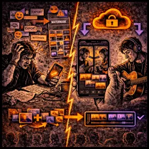 InShot Alternative for Music Video Recording - SONGTAKE music recording use case