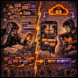 LumaFusion Alternative for Music Video Recording - SONGTAKE music recording use case