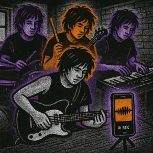 How to record yourself playing all instruments in a song - SONGTAKE music recording use case